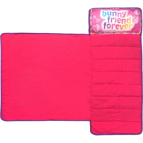  Jay Franco Disney Jr. Kate & Mim Mim Bunny Friend Forever Kids/Toddler/Children’s Nap Mat with Built in Pillow and Blanket Featuring  Kate & Mim Mim
