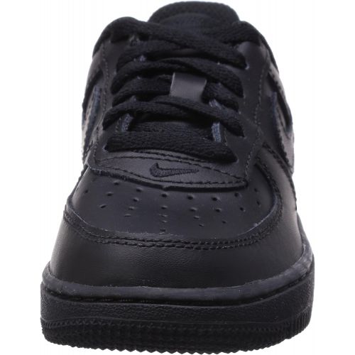 나이키 Nike NIKE Kids Air Force 1 Low Preschool Basketball Shoes, BlackBlack-Black 11C