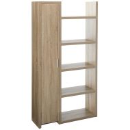 Major-Q Modern Contemporary Design 70 H Wooden Display Bookshelf Diaplay Stand Dark Taupe Finish with Storage Cabinet, Id80151047