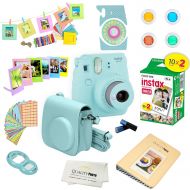 Fujifilm Instax Mini 9 Instant Camera ICE BLUE w Film and Accessories  Polaroid Camera Kit