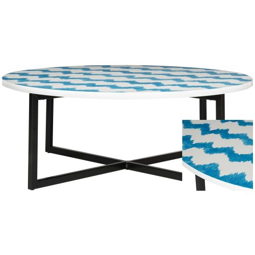  Safavieh Home Collection Cheyenne Blue & White Coffee Table