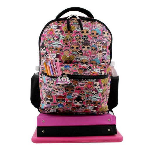  L.O.L. Surprise! Dolls Girls 16 School Backpack (One Size, Black/Pink)