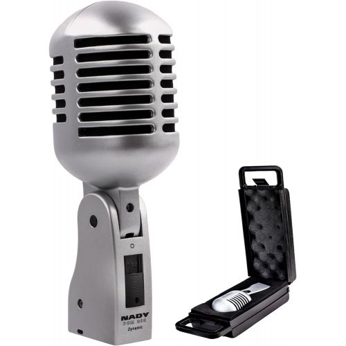 Nady PCM-200 Professional Classic Style Dynamic Microphone - Retro style vocal mic with carrying case, onoff switch, low-cut filter - Vintage look