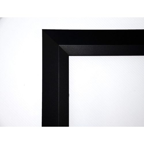  Rayne Mirrors American Made Rayne Solid Black Angle Vanity Wall Mirror 36 X 48