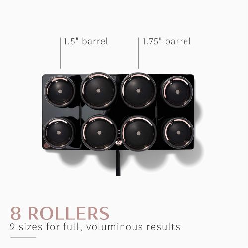  T3 - Volumizing Hot Rollers LUXE | Premium Hair Curler Set for Long Lasting Volume, Body & Shine | Set of 8 - 4 XL (1.75) & 4 Large (1.5”)