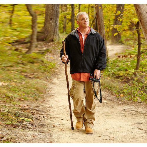  Brazos 41 Free Form Ironwood Walking Stick Hiking Trekking Pole, Made in the USA