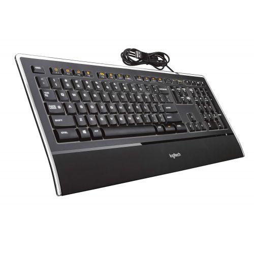 로지텍 Logitech Illuminated Ultrathin Keyboard K740 with Laser-etched Backlit Keyboard and Soft-touch Palm Rest