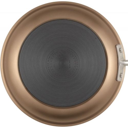  [아마존베스트]Anolon 82246 Advanced Deep Nonstick Fry Pan/Hard Anodized Skillet with Lid, 12 Inch, Bronze