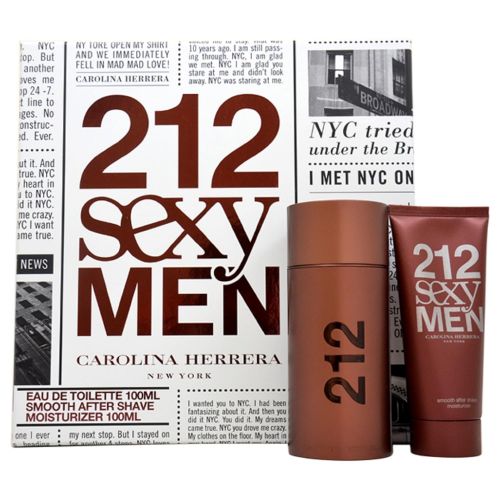  Carolina Herrera 212 Sexy Men Gift Set for Men, 2 Count