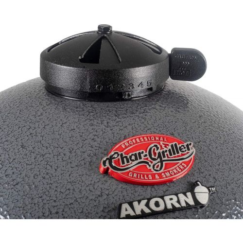  Char-Griller E06614 Akorn Jr. Kamado Kooker Charcoal Grill - Red