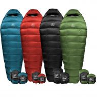 Outdoor Vitals Summit 0°F - 20°-30°F Down Sleeping Bag, 800 Fill Power, 4 Season, Mummy, Ultralight, Camping, Hiking