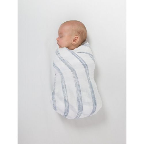  Amazing Baby Swaddle Studio Milestone Muslin Blankets, Set of 3, Thrive in The USA, Americana Flag, Denim