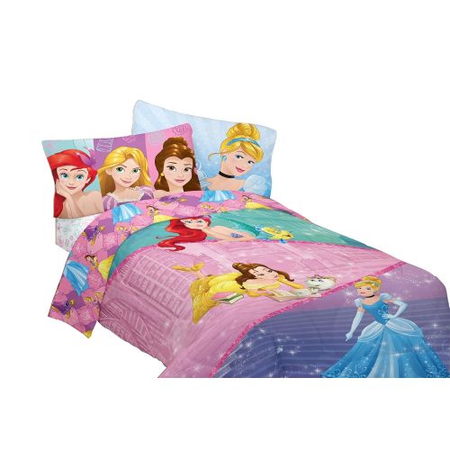 디즈니 Disney Dreaming Princess Comforter Twin Pink