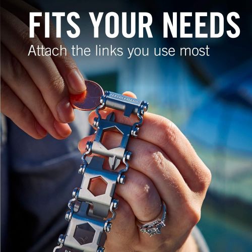 레더맨 LEATHERMAN - Tread LT Bracelet, The Smaller Travel Friendly Wearable Multitool, Black