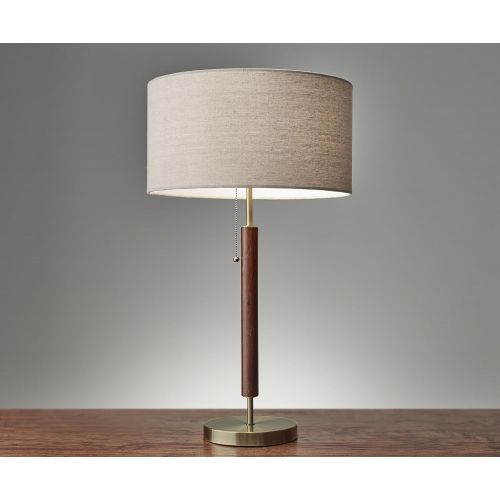  Adesso 3377-15 Floor Lamp Hamilton Floor Lamp, Smart Outlet Compatible, 65.5 x 19 x 18, silver