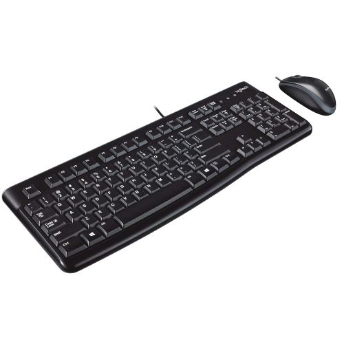 로지텍 Logitech Desktop MK120 Durable, Comfortable, USB Mouse and keyboard Combo