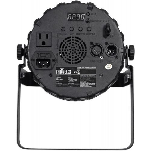  6) Chauvet DJ FXPar 3 RGB+UV SMD LED Par Can Wash Lights wStrobe+DMX Controller