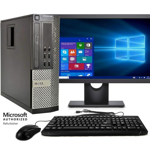 델 Dell Optiplex 990 SFF Computer, Intel Core i5 3.1GHz, 8GB RAM, 500GB HDD, Keyboard/Mouse, WiFi, 17in LCD Monitor (Brands Vary), DVD, Windows 10 Pro (Renewed)