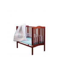 BabyDoll Bedding Baby Doll Bedding Soho Mini Crib Port-a-Crib Bedding Set with 100% cotton trellis design sheet, Grey