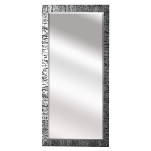  Rayne Mirrors US Made Safari Silver Beveled Full Body Mirror - Silver/Black Exterior: 28.5 X 63.5