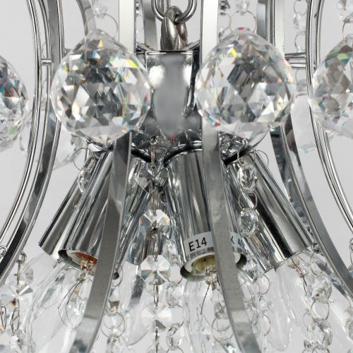  LightInTheBox Modern Contemporary Crystal Chandelier with 6 Lights, Pendant Modern Ceiling Light Fixture for Bedroom, Living Room Dining Room Hallway Entery