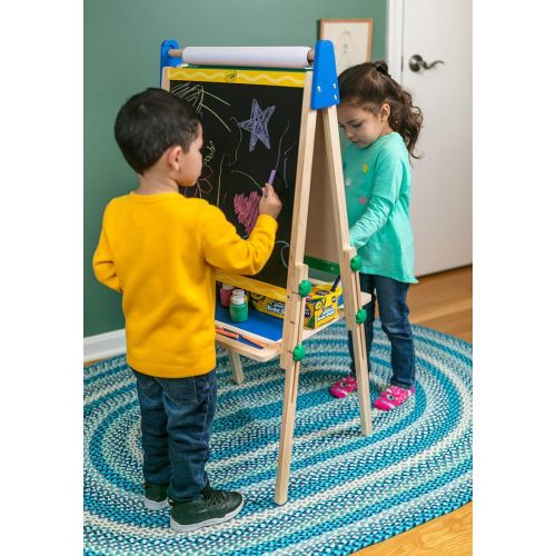  Crayola Kid’s Wooden Easel, Dry Erase Board and Chalkboard, Gift Age 4,5,6,7 (Amazon Exclusive)