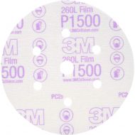 3M Hookit Finishing Film Abrasive Disc 260L, 01050, 6 in, Dust Free, P1500, 100 discs per carton