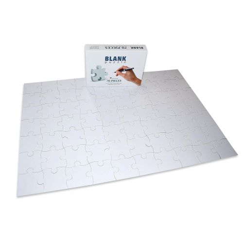  Blank Puzzle Extra Large A0 Wide, 40x70 inches, 252 Large Numbered White Pieces, Piece Size 3.5x3.5 inches, Ideal for Wedding Birthday Event Party Guest Book Puzzle, Art Projects
