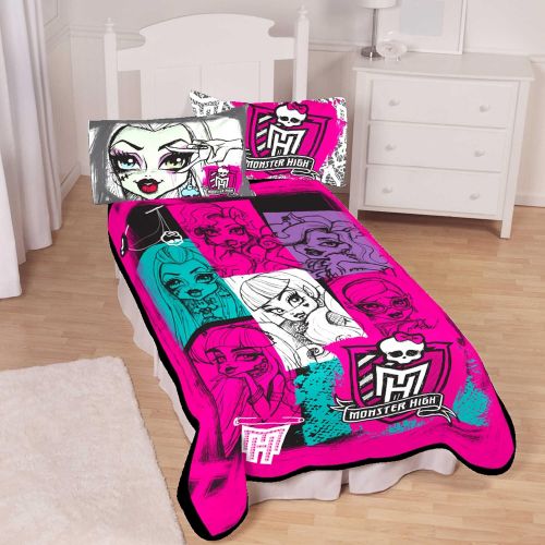 마텔 Mattel Monster High Twin Soft & Cuddly Micro Raschel Blanket