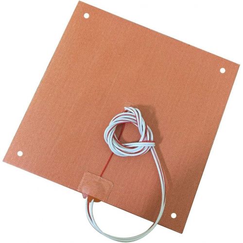  POLISI USA Material! CR10 S4 Silicone Heater Pad 400x400mm for CR-10 S4 3D Printer Bed wScrew Holes, Adhesive Backing + Sensor (120V)