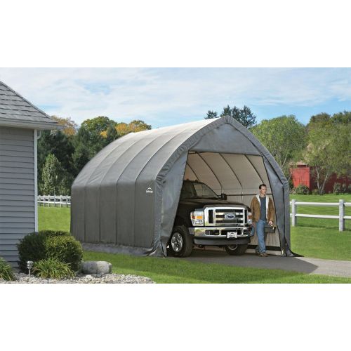  ShelterLogic Garage-in-a-Box SUVTruck Shelter, Grey, 13 x 20 x 12 ft.