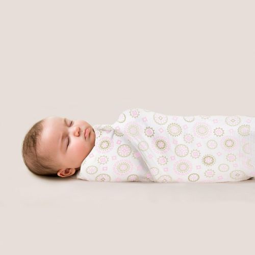 썸머인펀트 Summer Infant SwaddleMe Muslin Blanket, Floral Medalion, 3-Pack (Discontinued by Manufacturer)