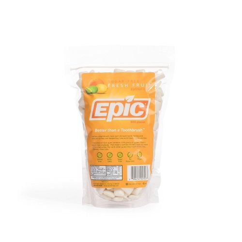  Epic Dental 100% Xylitol Sweetened Gum (Fresh Fruit, 500-Count Bulk Bag)