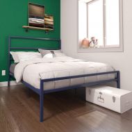 DHP Miles Metal Bed, Blue, Full