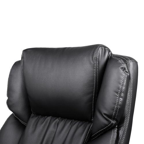  SONGMICS Extra Big Office Chair High Back Executive Chair with Thick Seat and Tilt Function Black UOBG94BK