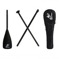 A ALPENFLOW Alloy Paddle SUP Paddle 3 piece Aluminum Adjustable Shaft Paddle for Stand Up Paddlle Board SUP with Paddle Bag