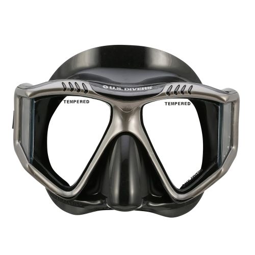  U.S. Divers Lux Platinum Snorkel Set Compatible with GoPro - Panoramic View Mask, Pivot Fins, Dry Top Snorkel + Gear Bag