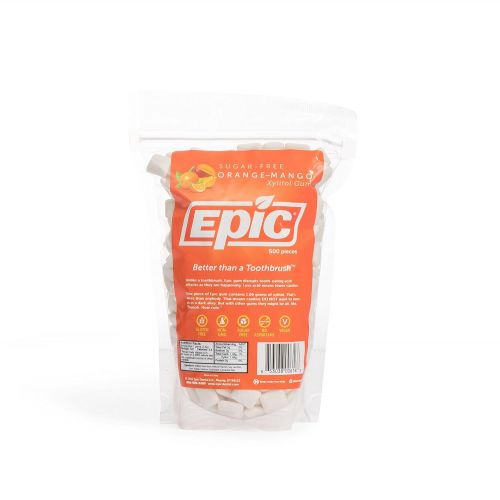  Epic 100% Xylitol-Sweetened Chewing Gum (Fresh Fruit, 1000-Count Bulk Bag)