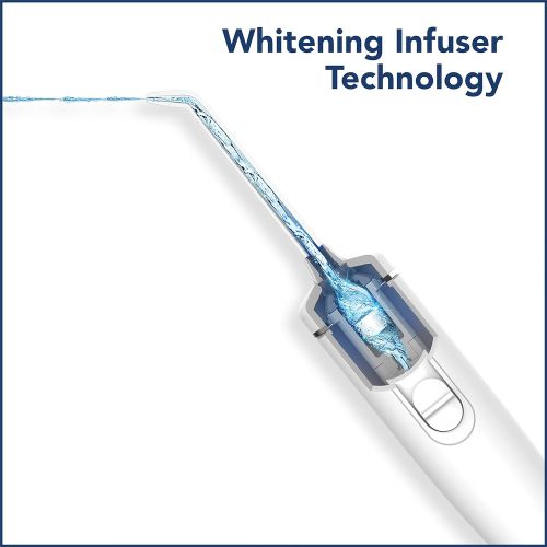  Waterpik Whitening Professional Water Flosser, White (WF-05) Electric Oral Irrigator Flosser Whitens Teeth Gently And Removes Teeth Stains Without Bleach