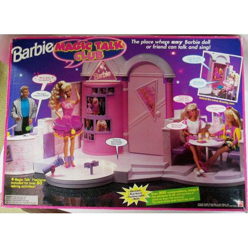 바비 Barbie MAGIC TALK CLUB Playset CLUB HOUSE w Electronic Voices, Music, Flashing Lights & MORE! (1992)
