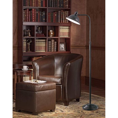  Lite Source LS-8550AGED/CP Minuteman Floor Lamp with Aged Copper Metal Shade, Aged Copper