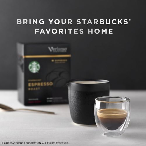 스타벅스 Starbucks Verismo Espresso Roast Espresso Single Serve Verismo Pods, Dark Roast, 6 boxes of 12 (72 total Verismo pods)