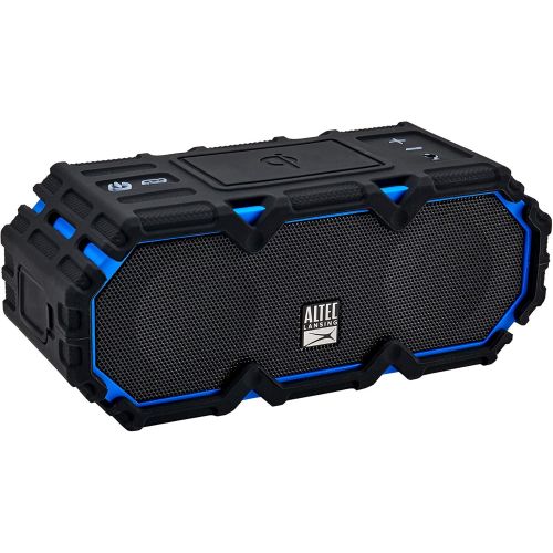 Altec Lansing IMW580-BLKC Lifejacket Jolt Heavy Duty Rugged and Waterproof Portable Bluetooth Speaker with Qi Wireless Charging, 20 Hours of Battery Life, 100FT Wireless Range and