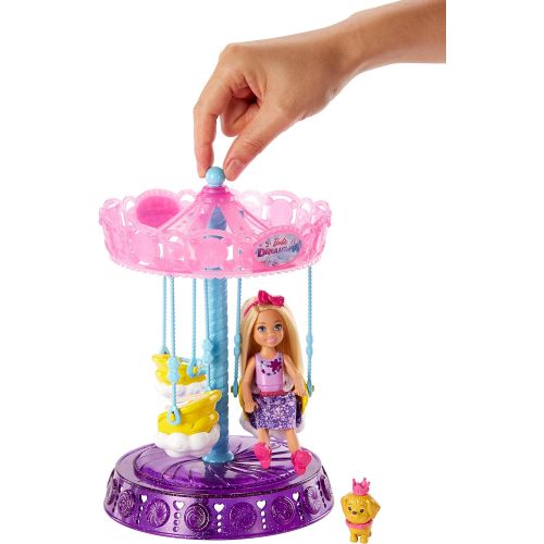 바비 Barbie Dreamtopia Chelsea Doll and Carousel Playset