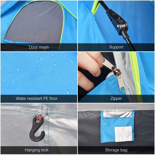  Amagoing 4 Person Tents for Camping with Instant Setup Double Layer Waterproof for 4 Seasons