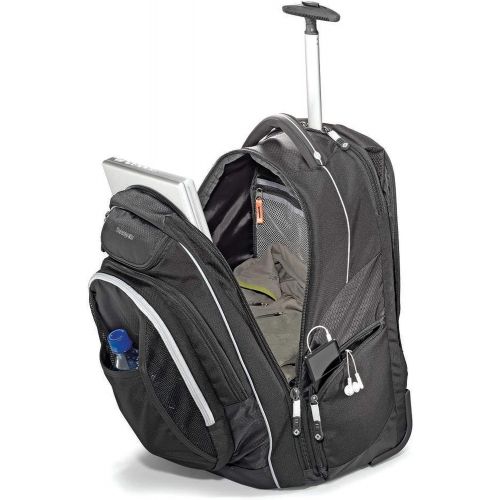 쌤소나이트 Samsonite Tectonic Wheeled Backpack, Black, 17-Inch