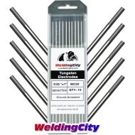 WeldingCity 10-pcs Premium TIG Welding Tungsten Electrode Rod 2.0% Ceriated (GrayAWS: EWCe20) 532 x 7 | 10-pk