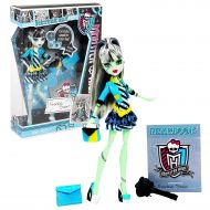 Mattel Year 2012 Monster High Picture Day Series 11 Inch Doll Set - FRANKIE STEIN Daughter of Frankenstein with Purse, Folder, Fearbook, Hairbrush and Doll Stand