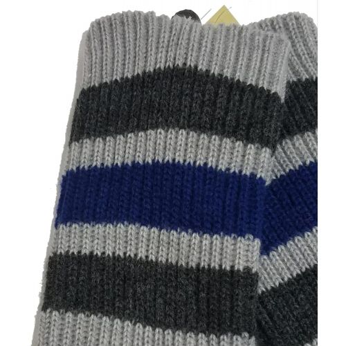 마이클 코어스 Michael Kors Striped Knit Gloves, GreyBlue