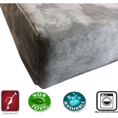  Dogbed4less Memory Foam Dog Bed | Pressure-Relief Orthopedic, Internal Waterproof Case and 2 Washable External Covers | Multiple Sizes, Colors
